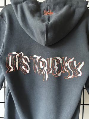 Image of "It's Tricky" Pullover Hoodie (Grey/Orange) - 1 Of  25 [Limited Edition]