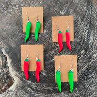 Image 3 of Chili Pepper earrings 