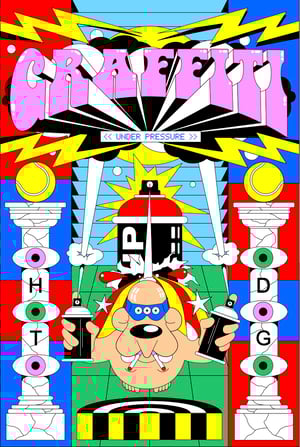 Image of Underpressure X HOTDOG   „All eyes“ Shirt (black)