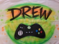 Image of Personalized Airbrush Pillow Case - Gamer design, Video game theme pillow case