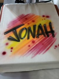 Image of Personalized Airbrush Graffiti Backpack/Cinch Bag