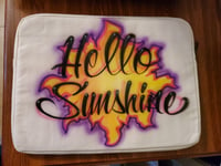 Image of  Personalized Airbrush Laptop case - Hello Sunshine 