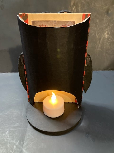 Vintage Inspired Owl Pull Toy Lantern