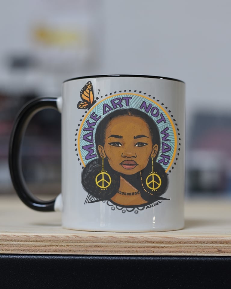 Image of NEW Make Art/Not War Mug