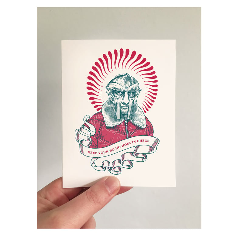 Image of MF DOOM Icons Card - Festive Edition