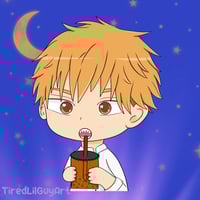 Image 1 of Chainsaw Chibi Boba Stickers