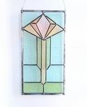 Water Glass Art Deco Stained Glass Window