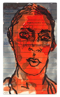 Image 2 of LIBRARY CARD ART SAMPLER (Cocteau)