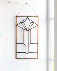 Image 4 of Copper Art Deco Stained Glass Window