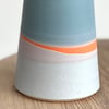2nd: Mini Skyline Vase in Slate & Tangerine #1