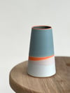 2nd: Mini Skyline Vase in Slate & Tangerine #1