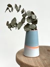2nd: Mini Skyline Vase in Slate & Tangerine #1