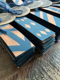 Image 1 of Paper Chain - Metallic Copper on Blue 