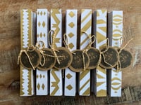 Image 2 of Paper Chain - Metallic Gold on White