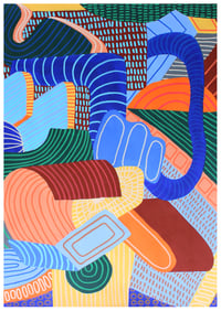 Image 1 of Rolling up the Puddle Stairs (print)