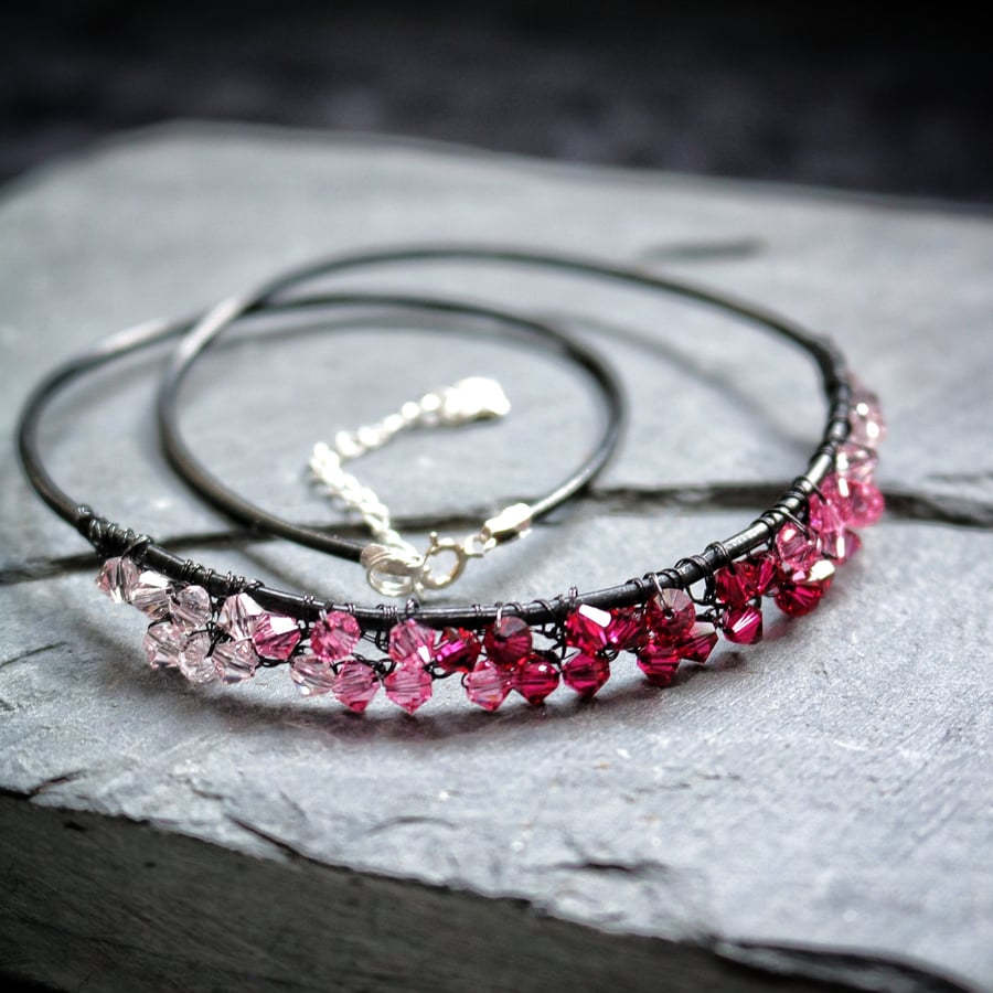Image of MOSAIC NECKLACE - Ruby