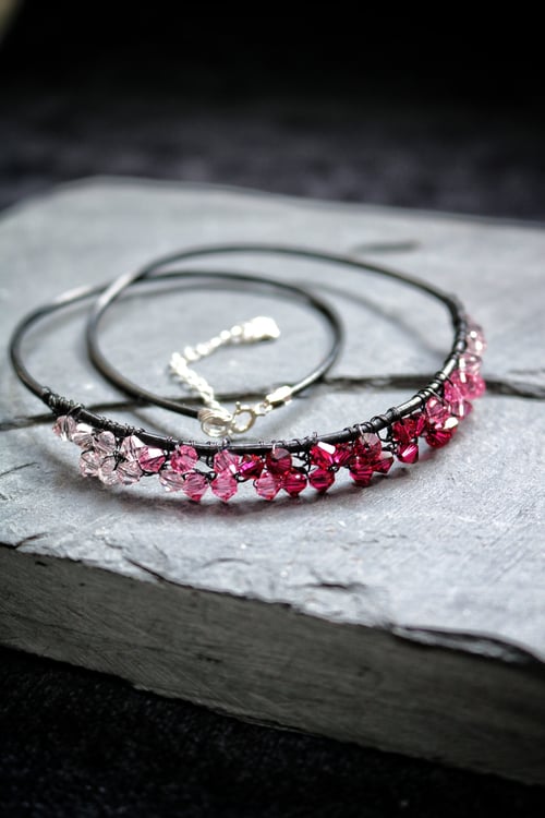 Image of MOSAIC NECKLACE - Ruby