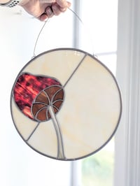 Image 1 of Woodland Stained Glass Mushroom
