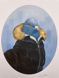 Image 1 of Puffy Coat Pigeon Print