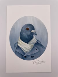 Image 3 of Winter Pigeon Print