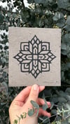 Small Ornamental Linocut Print by Darkmaa