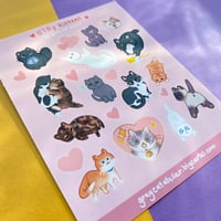 Image 1 of Silly Kittens Sticker Sheet