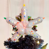 Image 2 of XxxMas Tree Topper Light - Cock Star 