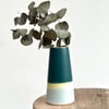 2nd: Mini Skyline Vase in Jade & Mint
