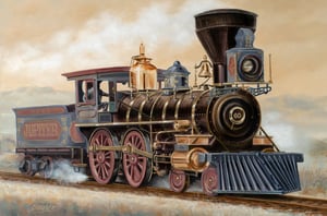 Image of Jupiter Locomotive Metal Print