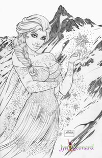 Duty Calls 1 Elsa Cosplay Original Art (Tuxedo Tiger Comics)