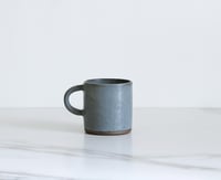 Image 3 of 6 oz cup, glazed in Slate