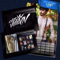 (PRE-ORDER) Chris Villain 2024 Calendar