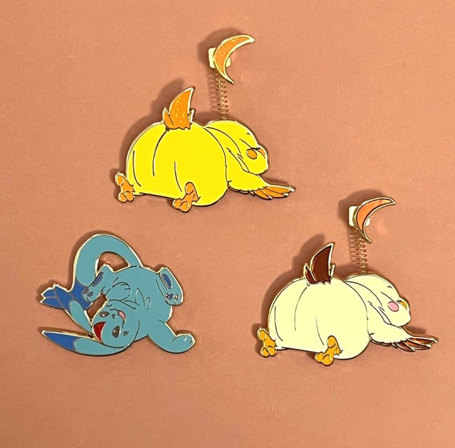ChocoButt & Carbie Enamel Pins