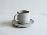 Image 3 of Set of 2 cups and saucers, glazed in Fog