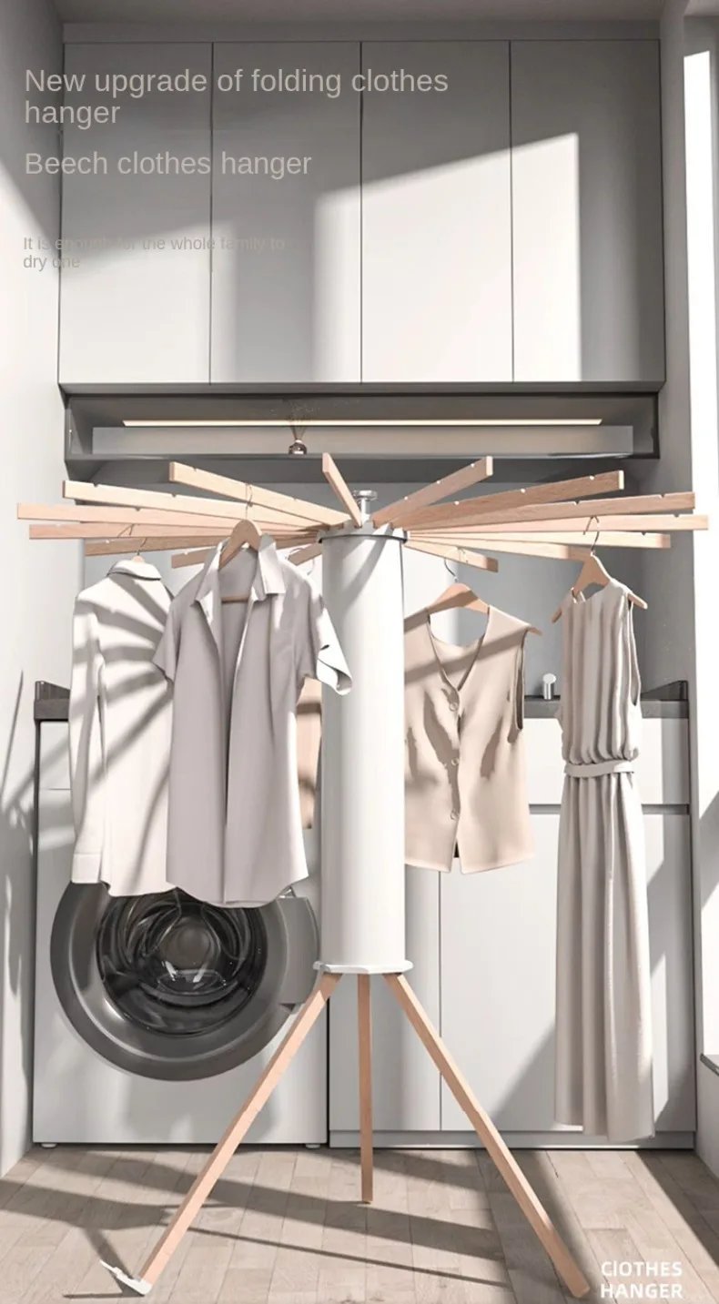Drying Rack Folding Rods Indoor And Outdoor Hanging Octopus 