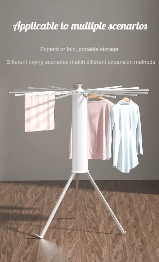 Drying Rack Folding Rods Indoor And Outdoor Hanging Octopus