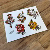 SKULL, SNAKE & ROSES (ORIGINAL PAINTING)