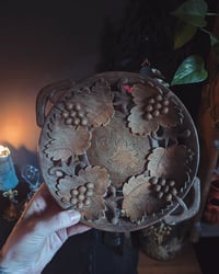 Image 2 of Carved wood offering dish 