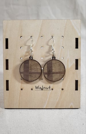 "Smashball" Earrings Walnut