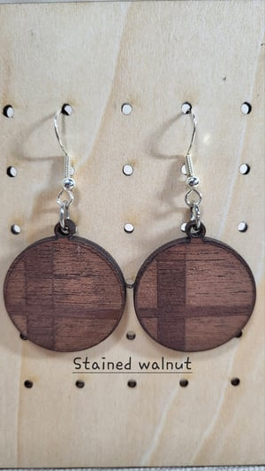 "Smashball" Earrings Walnut