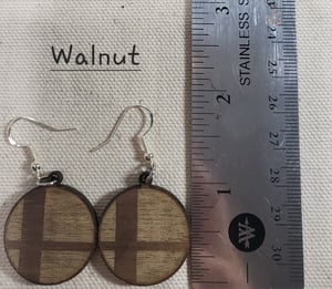 "Smashball" Earrings Walnut