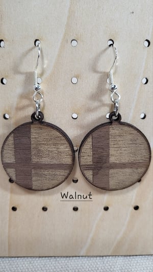 "Smashball" Earrings Walnut