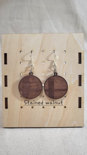 "Smashball" Earrings Walnut