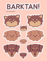 Image 1 of BARKTAN STICKER SHEET