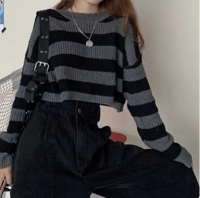 Korean Style Cropped Sweater
