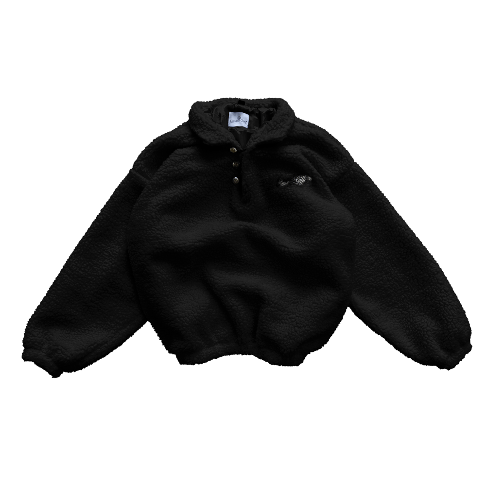 Image of Fleece Jacket - Dark black