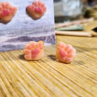 Image 2 of Polydactyl Paw Earrings