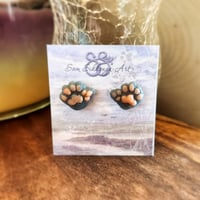 Image 3 of Polydactyl Paw Earrings