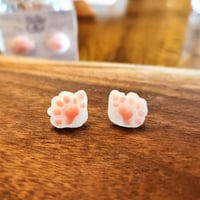 Image 4 of Polydactyl Paw Earrings