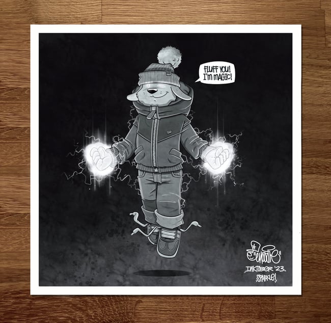 Sparkle - Inktober Print